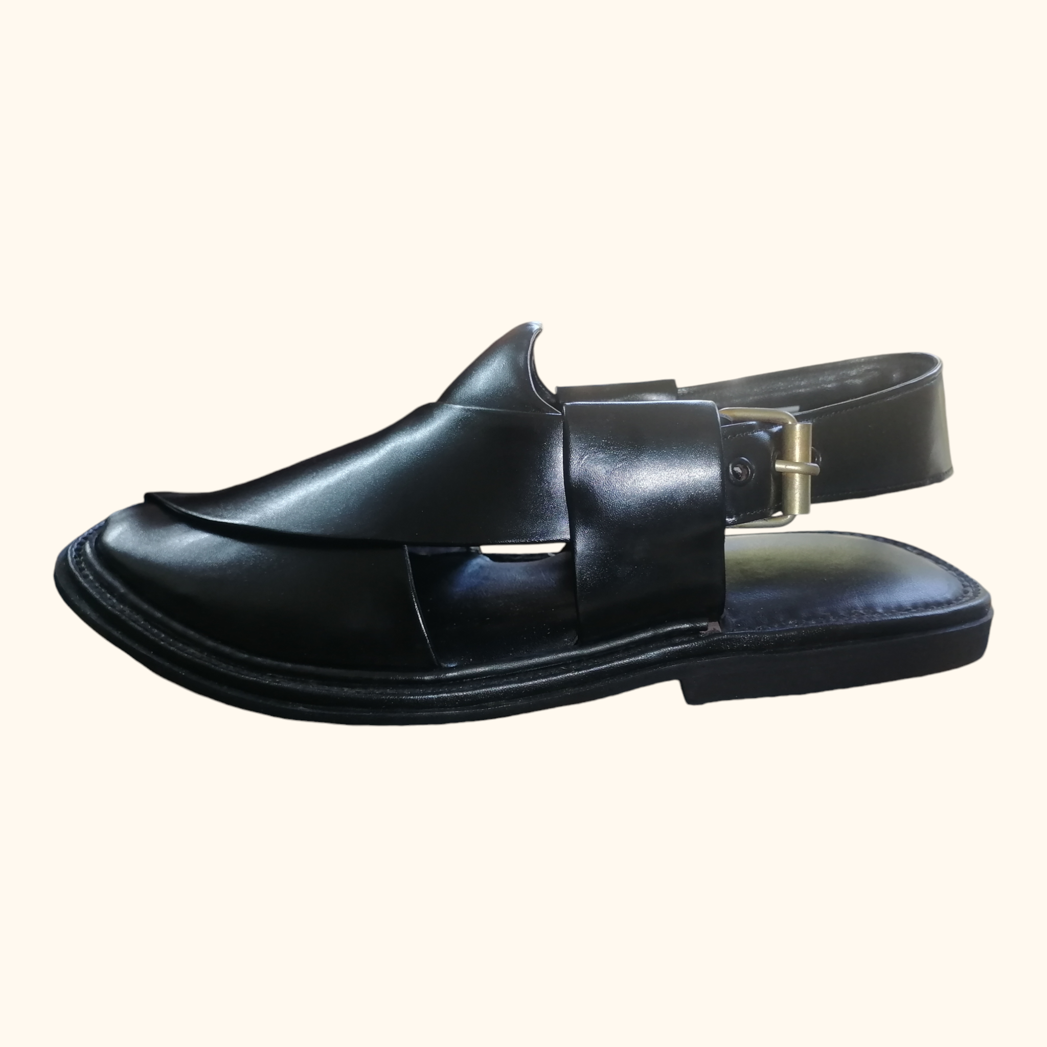 Classic Black Peshawari Chappal