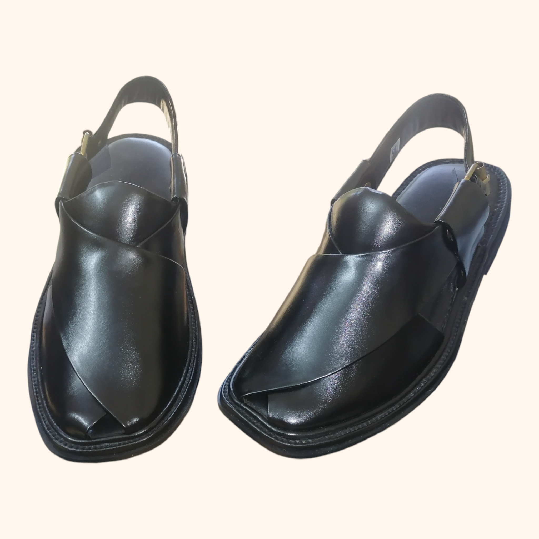 Classic Black Peshawari Chappal