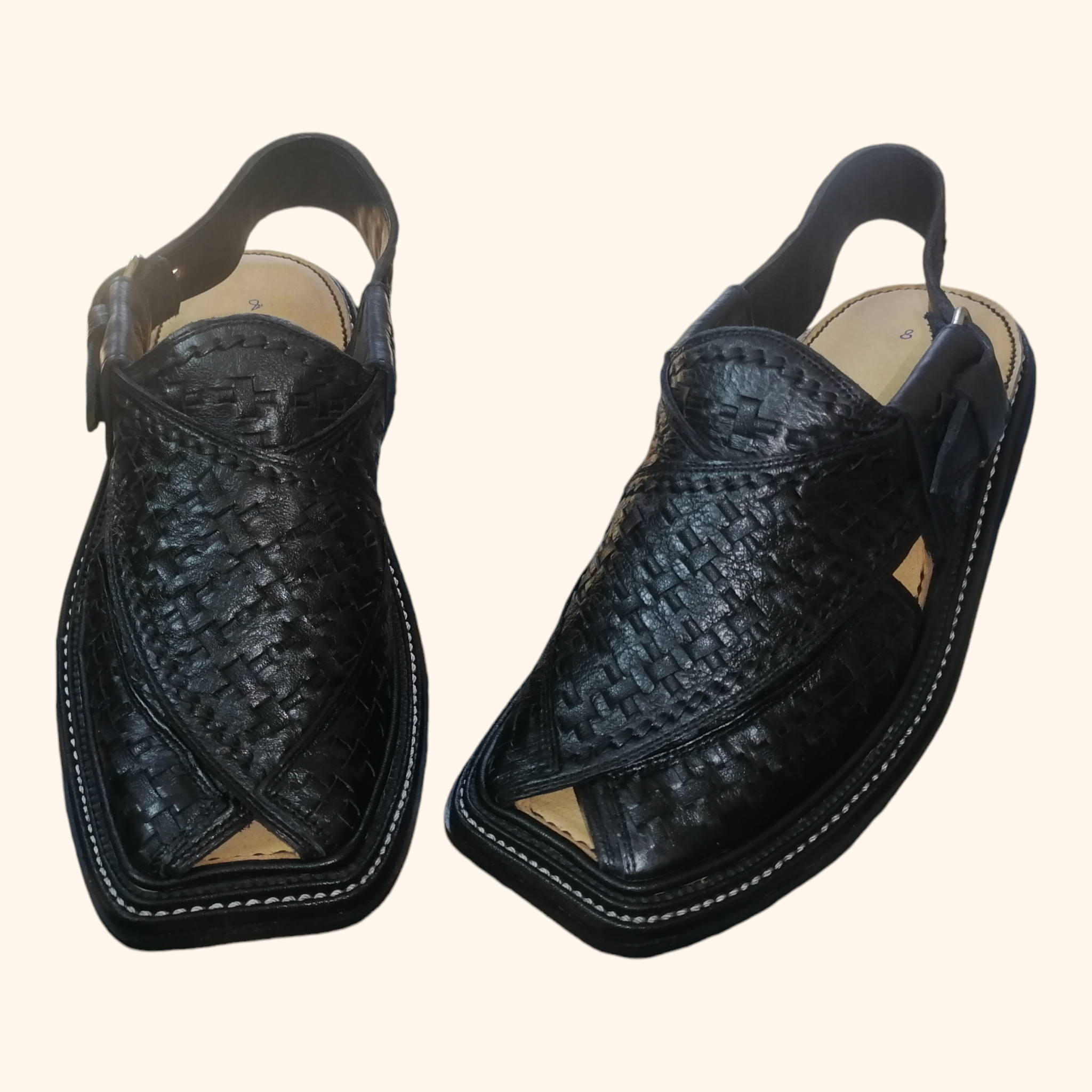 Traditional Charsadda Black Chappal