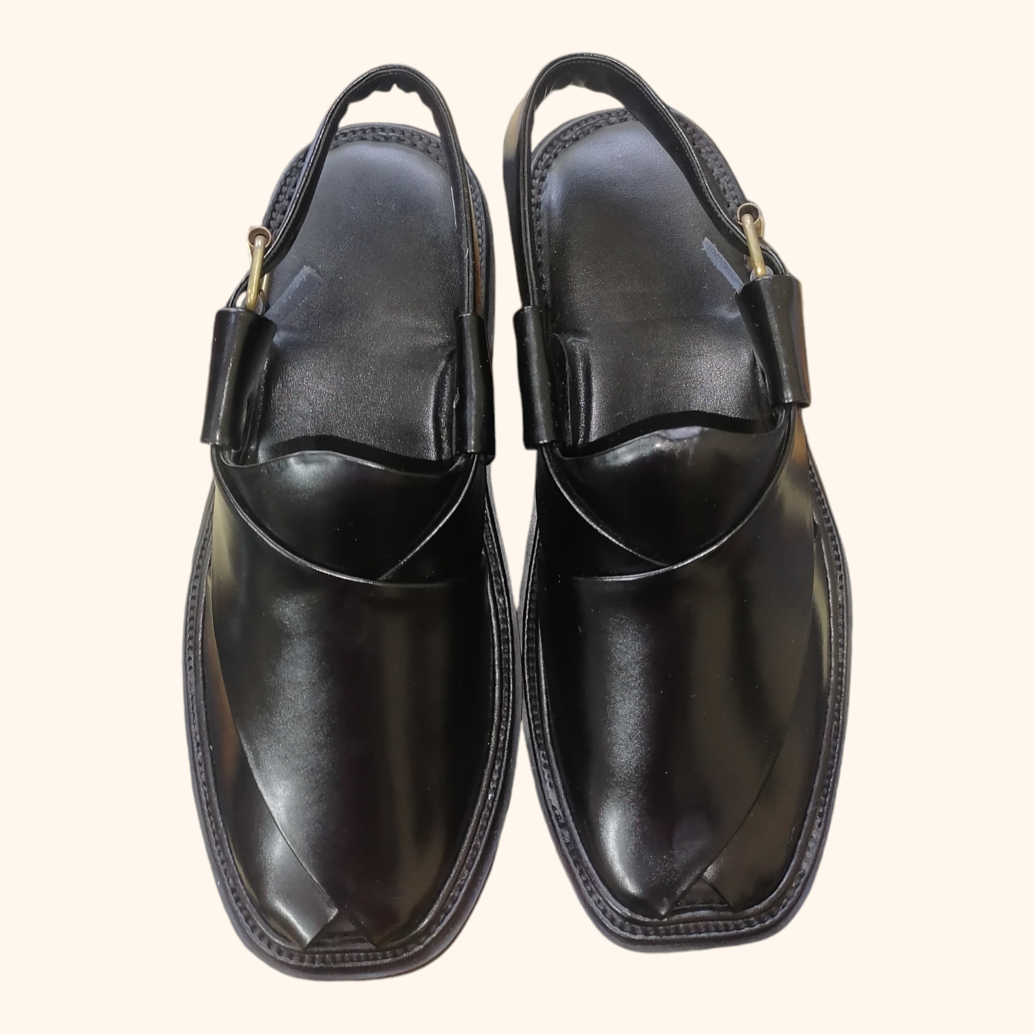 Classic Black Peshawari Chappal