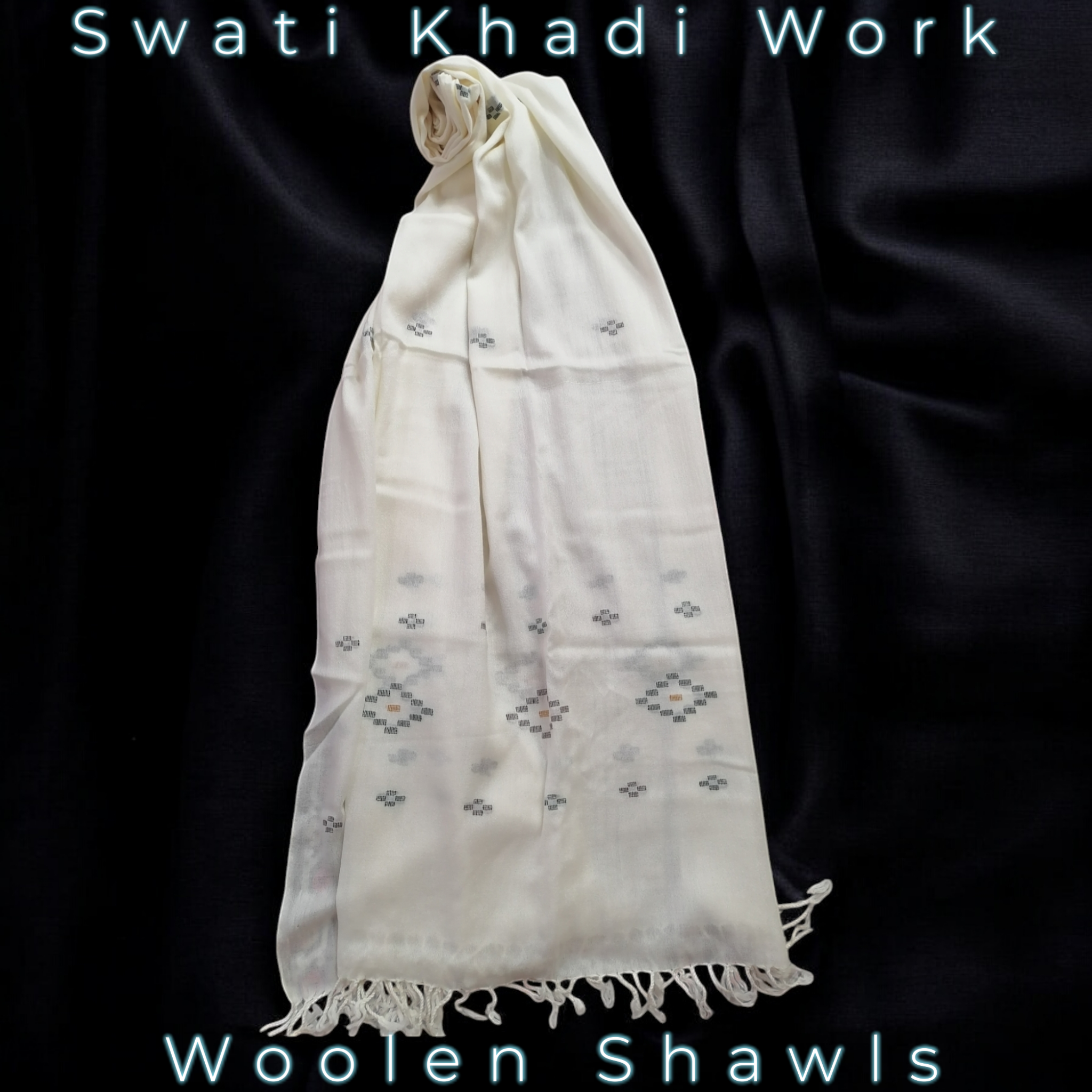 Swati Khadi Work Woolen Shawls