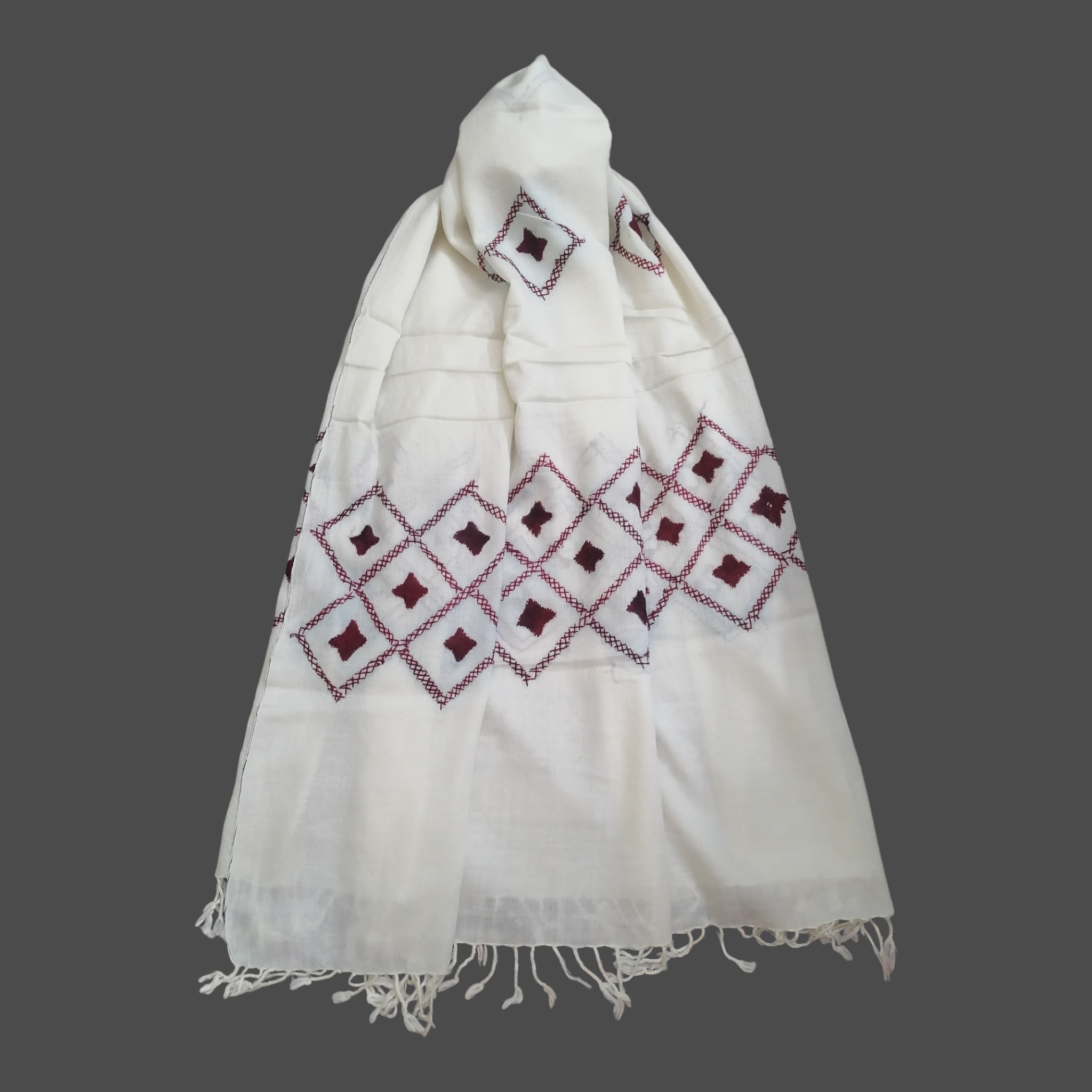 Swati Work Hand Embroidered Woolen Shawls