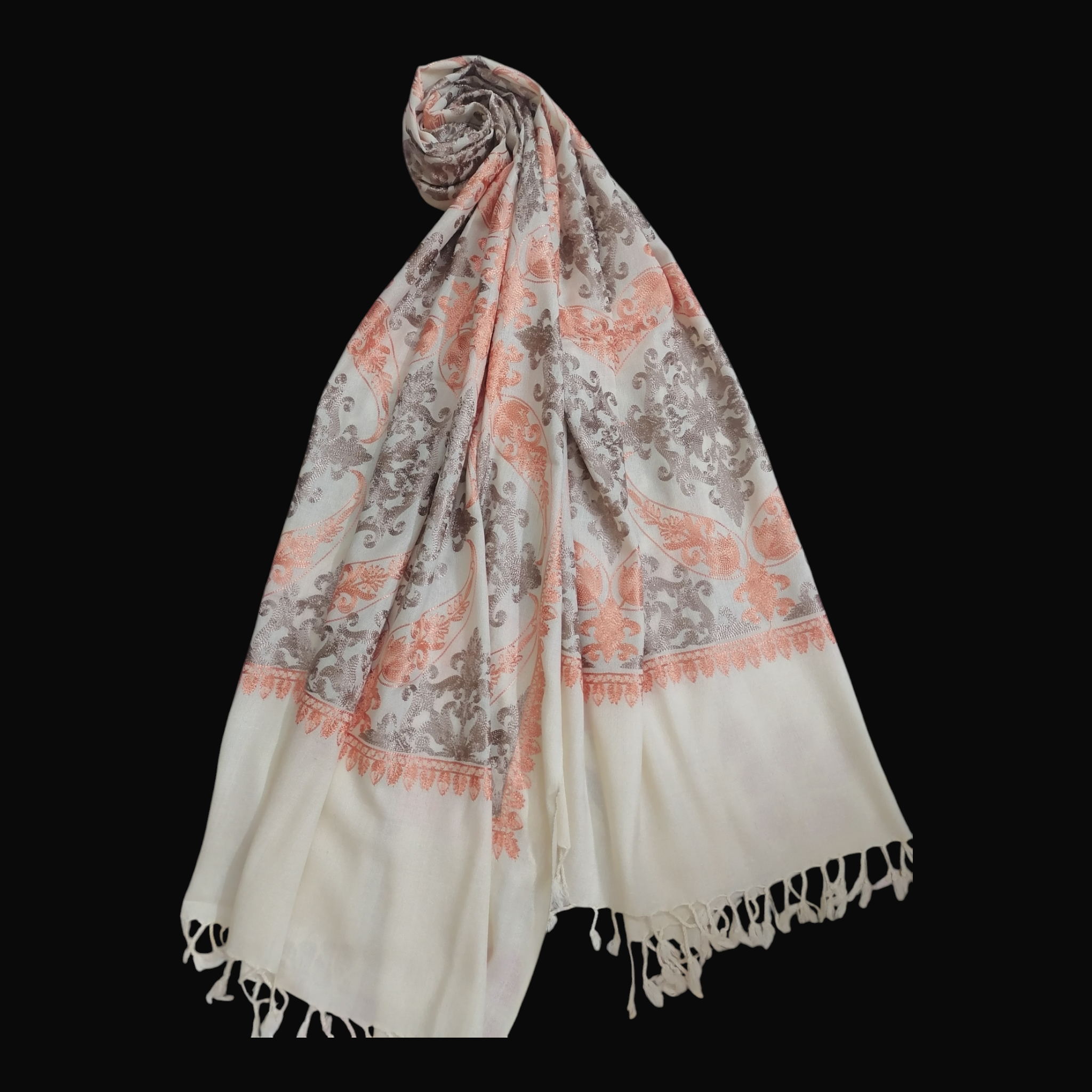 Swati Premium Woolen Shawls-Machine Embroidered collection